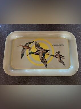 Vintage metal serving tray.